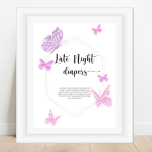 Poster Papillon \ Late night couches jeu