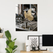 Poster Papillon Lumineux à Ressort (Bureau à domicile)