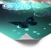 Poster Papillon lumineux et papillons de nuit (Coin)
