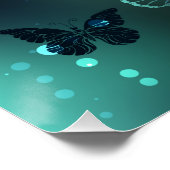 Poster Papillon lumineux et papillons de nuit (Coin)