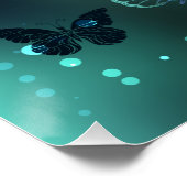 Poster Papillon lumineux et papillons de nuit (Coin)