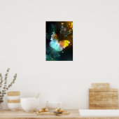 Poster Papillon lumineux et papillons de nuit (Cuisine)