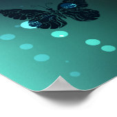 Poster Papillon lumineux et papillons de nuit (Coin)