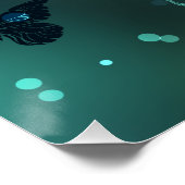 Poster Papillon lumineux et papillons de nuit (Coin)
