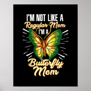 Poster Papillon Mère Cadeau, Mère Cadeau Anniversaire, Fê