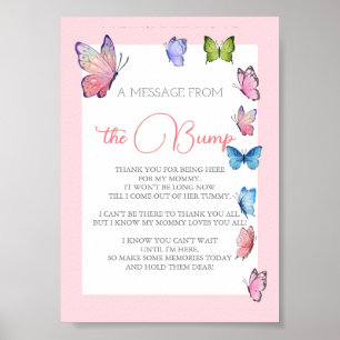 Poster Papillon modifiable Le Signe De Bump