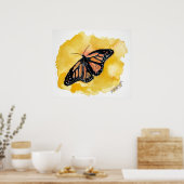 Poster papillon_monarque_orange (Cuisine)