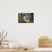Poster Papillon Monarque sur Fleurs Violettes (Cuisine)