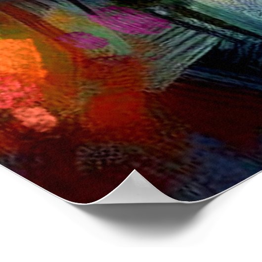 Poster Papillon monarque sur Rose violet au soleil coucha (Coin)