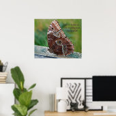 Poster Papillon morpho commun (Bureau à domicile)
