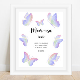 Poster Papillon \ Mum-osa bar