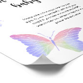 Poster Papillon Ne dis pas bébé (Coin)