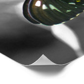 Poster Papillon noir Couleur partielle Nature (Coin)