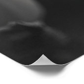 Poster Papillon noir et blanc (Coin)