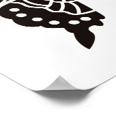 Poster Papillon noir et blanc (Coin)