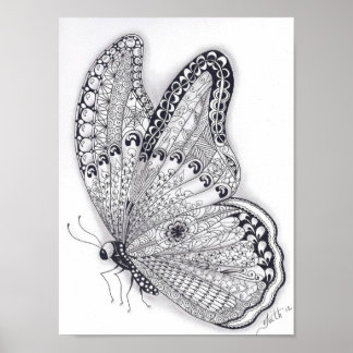 Poster Papillon pleine taille