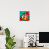 Poster Papillon pointu I (Bureau à domicile)