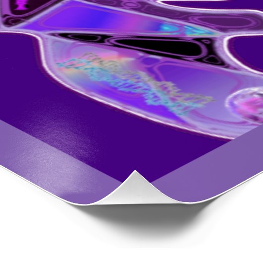 Poster papillon pourpre (Coin)