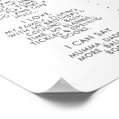 Poster Papillon pourpre 1er anniversaire Jalon (Coin)