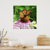Poster papillon proverbes de fleurs de la bible rappel de (Cuisine)