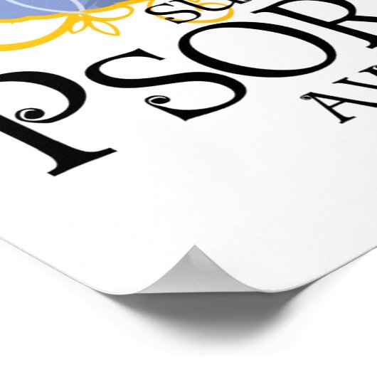 Poster Papillon Psoriasis (Coin)