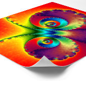 Poster Papillon psychédélique (Coin)