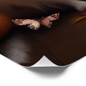 Poster Papillon Puppy Automne Citrouille de plaisir (Coin)