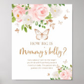 Poster Papillon quelle taille est le jeu du ventre de mam (Devant)