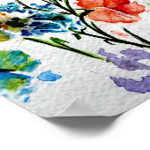 Poster Papillon rose (Coin)