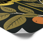 Poster Papillon scandinave danois Floral Boho Art (Coin)