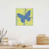 Poster Papillon Slogan (Cuisine)