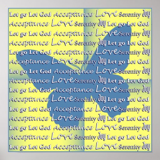 Poster Papillon Slogan (Devant)