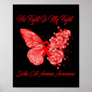 Poster Papillon Son combat est mon combat Anémie de la fa
