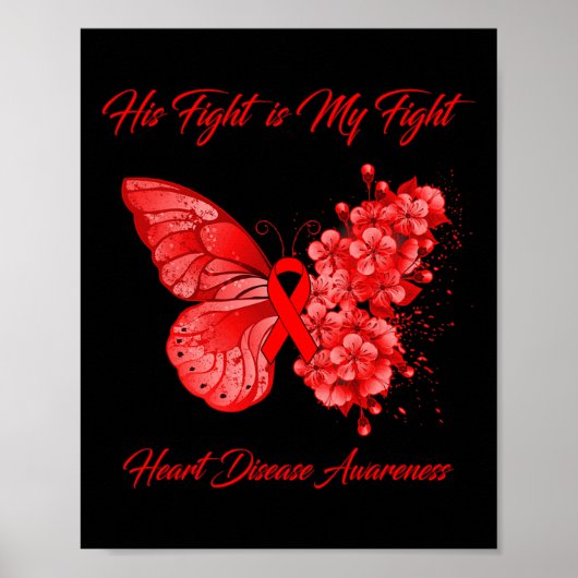 Poster Papillon Son Combat Est Mon Combat Sensibilisation (Devant)
