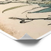 Poster Papillon sous la Fleur (Coin)