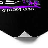 Poster Papillon Soyez Un Peu Violet Surdose Sensibilisati (Coin)