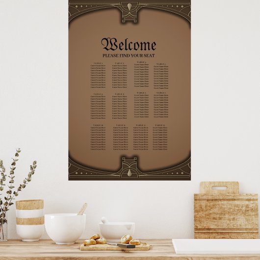 Poster Papillon stylisé (Cuisine)