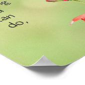 Poster Papillon sur Fleurs sauvages, Verse d'écriture (Coin)