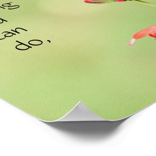 Poster Papillon sur Fleurs sauvages, Verse d'écriture (Coin)