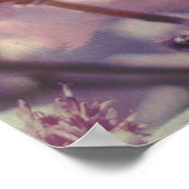 Poster Papillon sur la branche de fleurs (Coin)