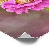 Poster Papillon sur l'affiche de la Bible Fleur (Coin)