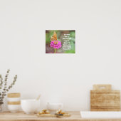 Poster Papillon sur l'affiche de la Bible Fleur (Cuisine)