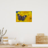 Poster Papillon sur une fleur jaune (Cuisine)