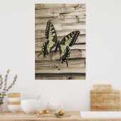 Poster Papillon Swallowtail (Cuisine)