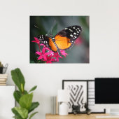 Poster Papillon tacheté noir et orange 2 (Bureau à domicile)