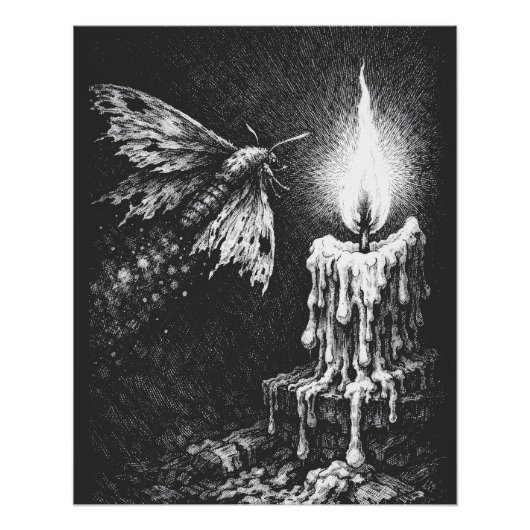 Poster Papillon vers la Flamme — par BurnsInHell (Devant)