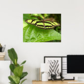 Poster papillon vert (Bureau à domicile)