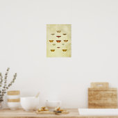 Poster Papillon vintage 357 (Cuisine)