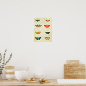 Poster Papillon vintage 368 (Cuisine)