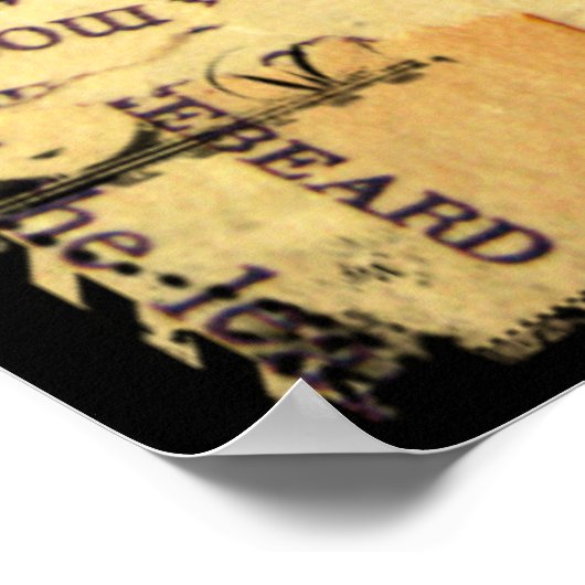 Poster Papillon vintage sur papier (Coin)